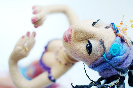 Валяная кукла, автор Диана Нагорная, магазин:http://www.livemaster.ru/diva2808