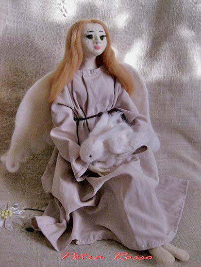 Валяная кукла, автор Petra Rosso, магазин: http://www.livemaster.ru/petra
