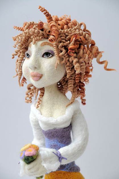 Валяная кукла, автор Диана Нагорная, магазин:http://www.livemaster.ru/diva2808
