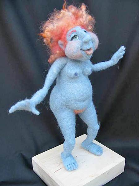 Валяная кукла, автор Andrea Graham, сайт: http://www.andrea-graham.com/index.html