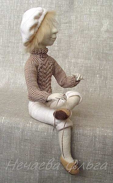 Валяная кукла, автор Нечаева Ольга, магазин: http://www.livemaster.ru/leilk144 