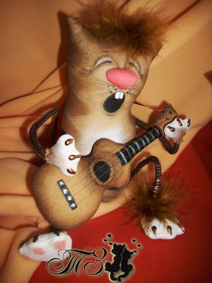 Мастер-класс Кот с гитарой