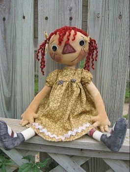 кукла-примитив, автор Renae, блог: http://mylittleraggedyblessings.blogspot.com/