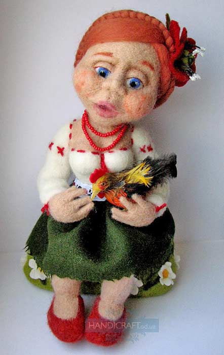Валяная кукла, автор Светлана Сиряченко, http://www.livemaster.ru/sirychok