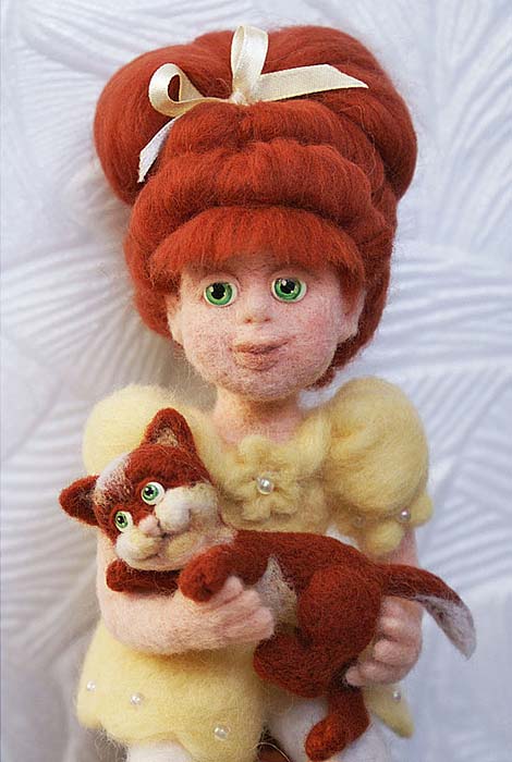 Валяная кукла, автор Иванова Лариса Викторовна, магазин: http://www.livemaster.ru/larisaiv