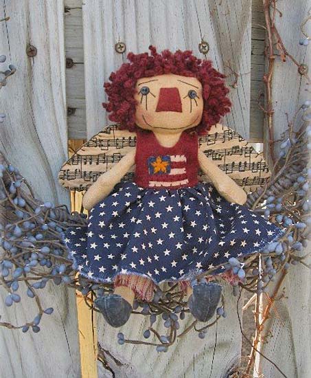 кукла-примитив, автор Renae, блог: http://mylittleraggedyblessings.blogspot.com/