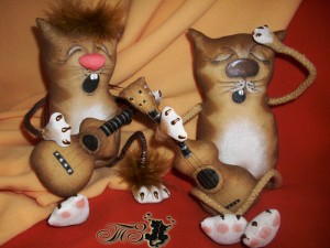 Мастер-класс Кот с гитарой